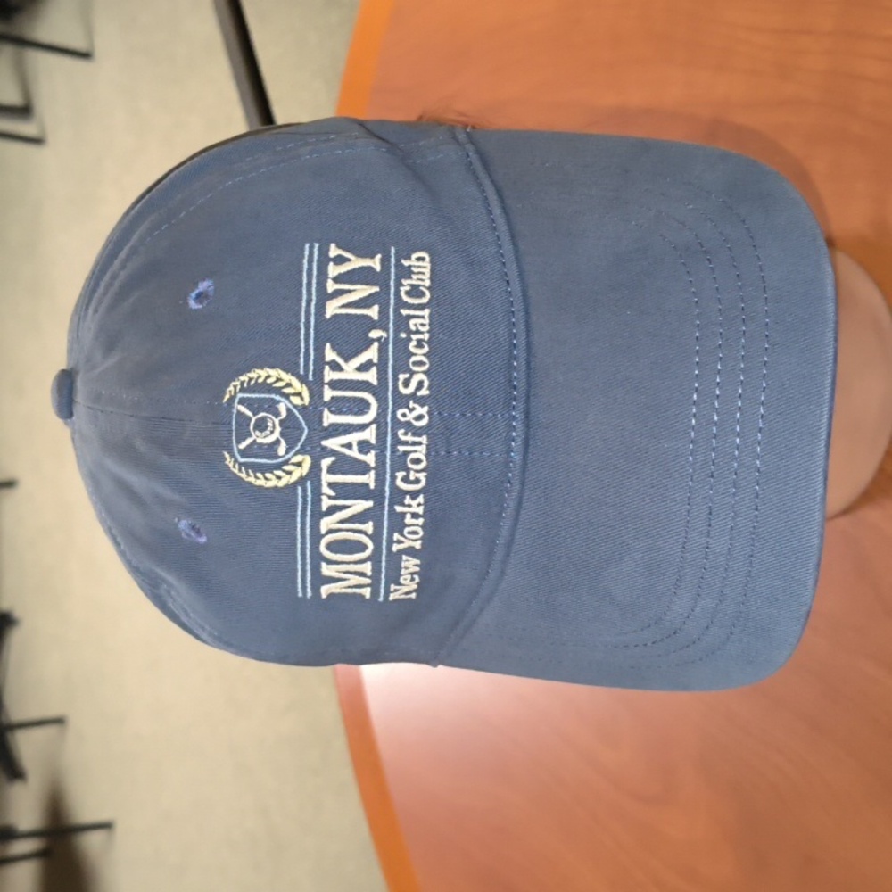 Montauk NY New York Golf & Social Club Embroidered Strapback Hat Cap